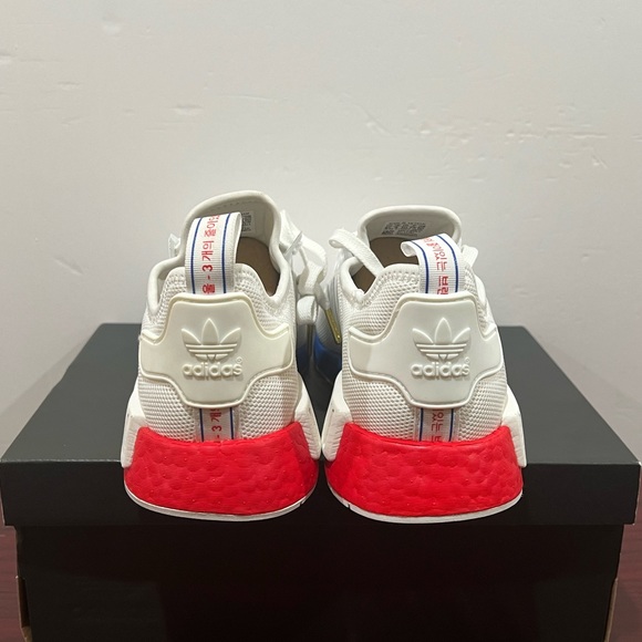 Adidas, NDM, FY1163, White, Blue & Red - Picture 5 of 13